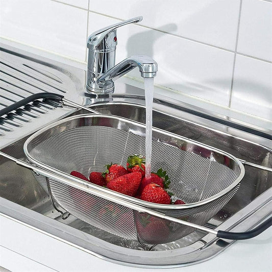 Stainless Steel Kitchen Sink Strainer Basket- Oval Big Size